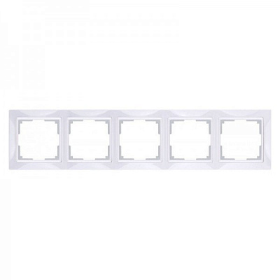 Рамка 5 постов Werkel WL03-Frame-05 белый basic W0052001 купить Werkel  Рамки