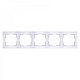 Рамка 5 постов Werkel WL03-Frame-05 белый basic W0052001 купить Werkel  Рамки