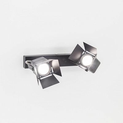 Спот CITILUX CL526522S Рубик черный GU10 2*50W купить Споты