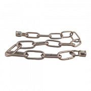 купить Цепь с бугелями на конце L=0,5м. звено 30х12мм хром Комплектующие