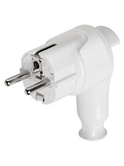 купить Вилка угловая TDM з/к с кнопкой извлечения 16А белая 1806-0398 Вилки, Колодки