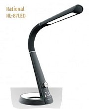 купить Лампа настольная св/д National NL-87LED 10W(580lm) 3-6K сенсор/дим, USB, RGB-подсветка Настольные