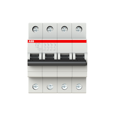 Автоматический выключатель ABB SH204L 4P 16A (C) 4.5kA купить ABB