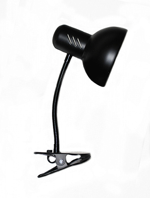 Лампа настольная LINVEL 72001.04.14.01  прищепка черный E27 60W купить Ламповые