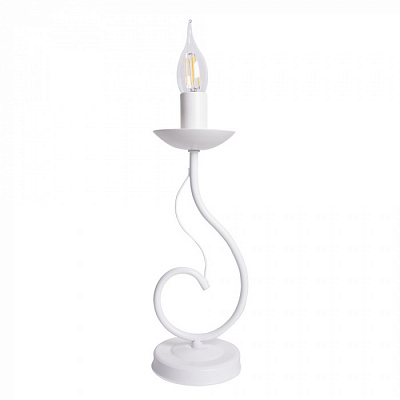 Лампа настольная 21 Век 40330 Белый E14 15W купить Декоративные