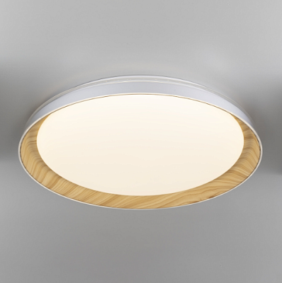 Люстра светодиодная Citilux Mega CL752452G LED RGB 68W белый+клен до 21 кв.м купить Светодиодные люстры