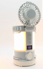 купить Фонарь кемпинг вентилятор 3 скорости 380Лм 4000/2700/эффект пламени 000318 аккум Фонари