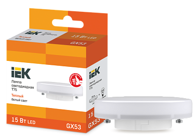 Лампа светодиодная IEK GX53 15W 3000K 1350 Лм купить Светодиодные