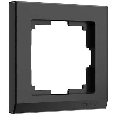 Рамка 1 пост Werkel WL04-Frame-01 черный W0011808 купить Werkel  Рамки
