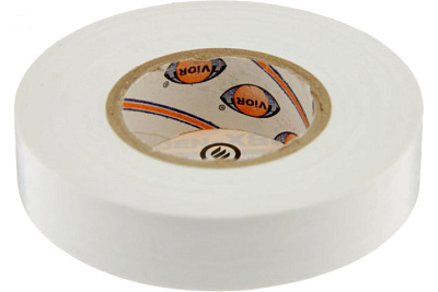 Изолента ПВХ AVIORA 15мм ( рул 20м) белый купить Комплектующие