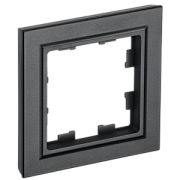 купить Рамка 1 пост IEK BRITE РУ-1-БрЧ чёрная IEK BRITE