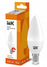 купить Лампа светодиодная IEK C35  5W E14 3000K Светодиодные