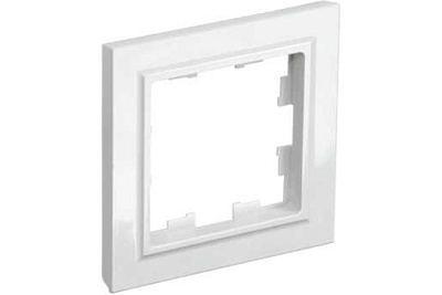 Рамка 1 пост IEK BRITE РУ-1-БрБ белая купить IEK BRITE