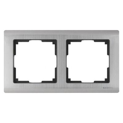 Рамка 2 поста Werkel WL02-Frame-02 глянцевый никель W0021602 купить Werkel  Рамки