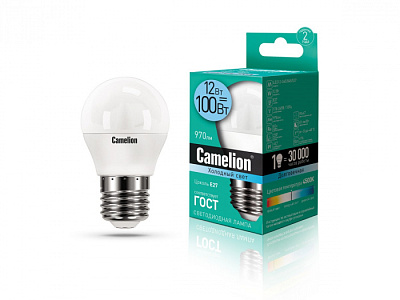 Лампа Camelion LED12-G45/845/E27 шар купить Светодиодные