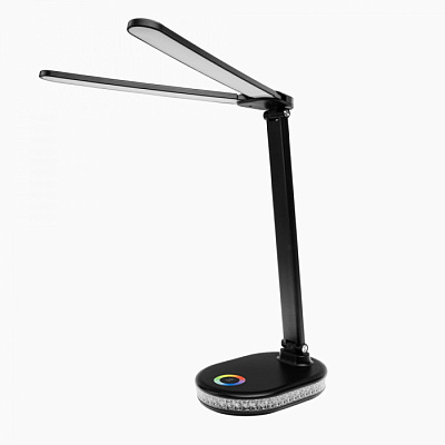 Лампа настольная светодиодная Ultraflash UF-807 С02 черный 10W 450Lm 3-4-6К диммер ночник купить Настольные