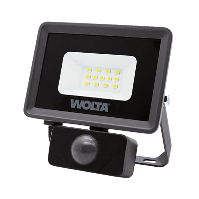 Прожектор Wolta WFL-10W/06s светодиодный датчик движения 10W 5700K IP65 серый купить Прожекторы