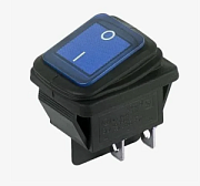 купить Выключатель Rexant вкл-выкл 15А 4контакта 2-полюс подсветка синий влагозащита 36-2361 Комплектующие