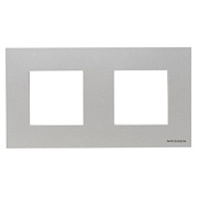 купить Рамка 2 поста ABB Zenit Серебро N2272 PL ABB Zenit
