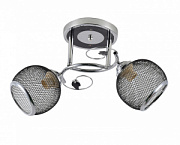 купить Люстра ламповая LINVEL LV 9200/2 Зара черный хром Е27 60W *2  Ламповые люстры