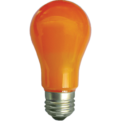Лампа светодиодная A55 8W E27 оранжевая Ecola купить Цветные
