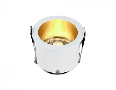 Точечный светильник Ambrella TN211 WH/GD белый/золото MR16 GU5,3 купить Встраиваемые