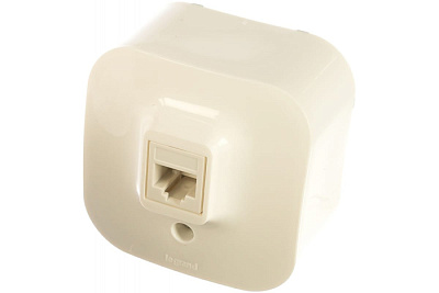Розетка компьютерная RJ45 5 категории UTP Legrand Quteo 782224 Белый купить Legrand QUTEO/PLEXO накладные