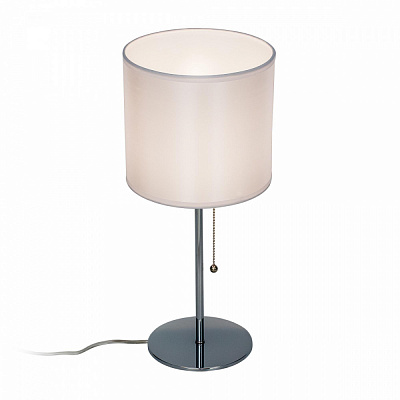 Настольная лампа с абажуром Citilux Аврора CL463810 Хром Белый купить Декоративные