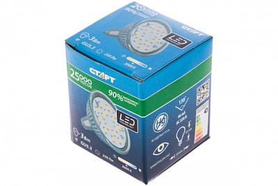 Лампа LED-JCDR-3W-GU5.3-3K Ergolux купить Светодиодные