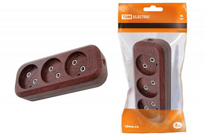 Колодка TDM SQ1806-0061 3гн бук купить Вилки, Колодки