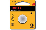 купить Батарейка литиевая KODAK CR2430  BL1 3V Батарейки, Аккумуляторы, з/у