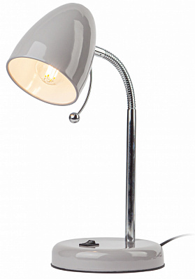 Лампа настольная ЭРА N-116 E27 40W серый. Лампа в подарок купить Ламповые