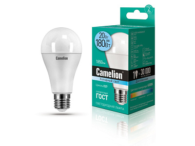 Лампа Camelion LED20-A65/845/E27 купить Светодиодные