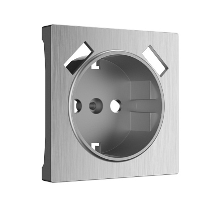 Накладка для розетки USB Werkel WL09-USB-CP серебро рифленый купить Werkel