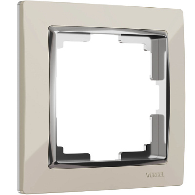 Рамка 1 пост Werkel WL03-Frame-01 слоновая кость/серебро W0011903 купить Werkel  Рамки