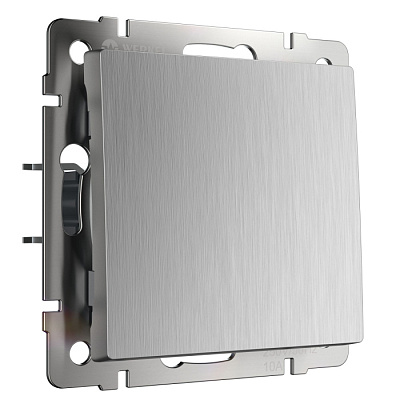 Переключатель 1 клавишный Werkel WL09-SW-1G-2W серебро рифленый W1112009 купить Werkel