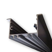 купить Профиль врезной Redigle RG-LC717A 2000x46x25mm (рассеиватель, заглушка, установочные лапки 2шт) Профиль