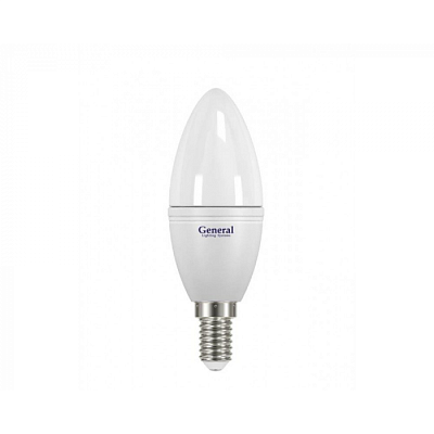 Лампа светодиодная General GLDEN-CF 15W E14 6500K свеча 661097 купить Светодиодные