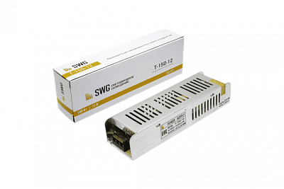 Блок питания 12В 150Вт SWG T-150-12 P20  для св/д ленты  купить Блоки питания 12 V