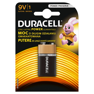 Батарейка Duracell 6F22 купить Батарейки, Аккумуляторы, з/у