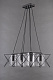 Люстра ламповая LINVEL LV 9215/6 Модесто Черный хром E14 40W *6  купить Ламповые люстры