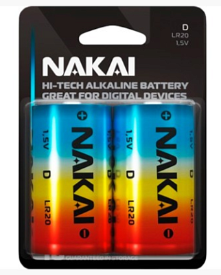 Батарейка LR20 D NAKAI Hi-Tech 1702-0012 купить Батарейки, Аккумуляторы, з/у