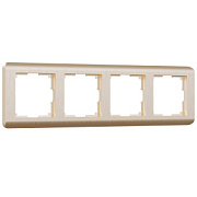 купить Рамка 4 поста Werkel WL12-Frame-04 шампань рифленый W0042111 Werkel  Рамки