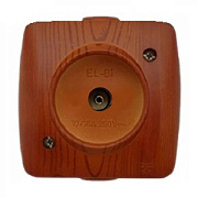 купить ALSU розетка ОУ телевизионная 1-местная.вишня EL-BI ALSU EL-BI накладные