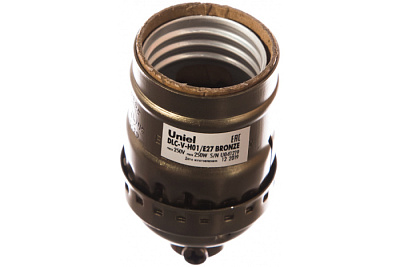Патрон Е27 подвесной Uniel DLC-V-H01/E27 BRONZE купить Патроны