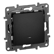 купить Выключатель/переключатель 1 клавишный с подсветкой Legrand Etika 672615 Антрацит Legrand Etika