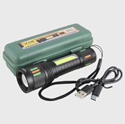 купить Фонарь ручной ОГОНЬ H-3132-PM10-TG акк-р Zoom+COB TypeC инд-р Фонари