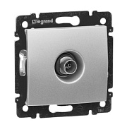 купить Розетка телевизионная TV единственная 1,5 дБ Legrand Valena 770129 Алюминий Legrand Valena