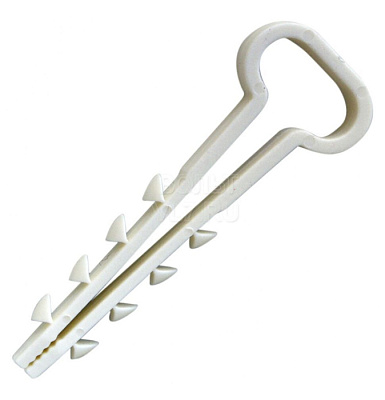 Дюбель-хомут 12-6 белый плоский 100 шт купить Комплектующие