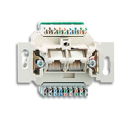 купить Розетка компьютерная 2-ая Jung RJ-45 механизм ABB BJB Basic 55